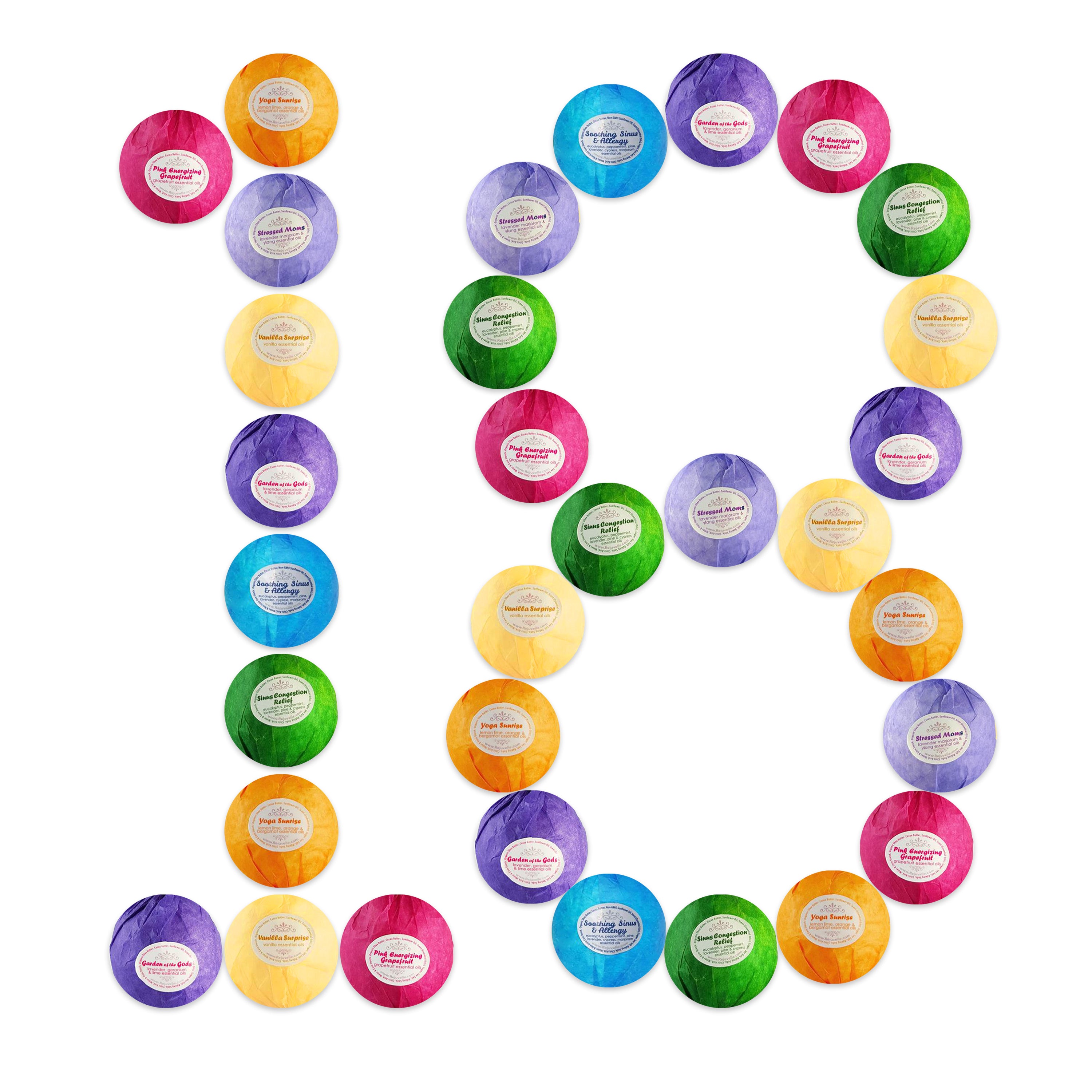 18 Single Assorted Bath Bombs